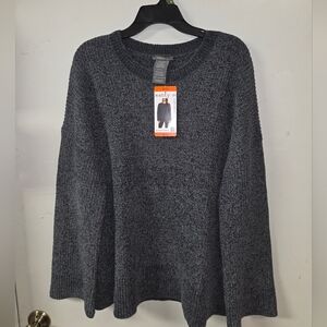 Matty M Charcoal Knit Top
